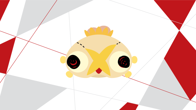 Cartoon fish crown eyes illustration free wallpaper for desktop - medium preview image