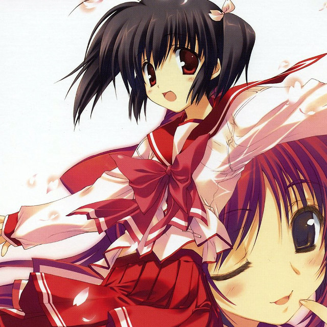 Anime girls long hair red #2 free wallpaper for tablet - medium preview image