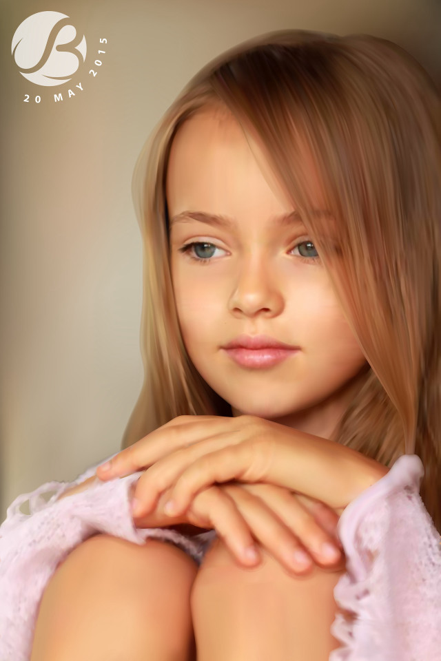 Young girl long hair pink free wallpaper for mobile - medium preview image