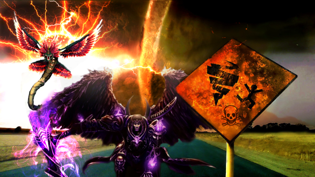 Demonic bird demon body wings free wallpaper for desktop - medium preview image
