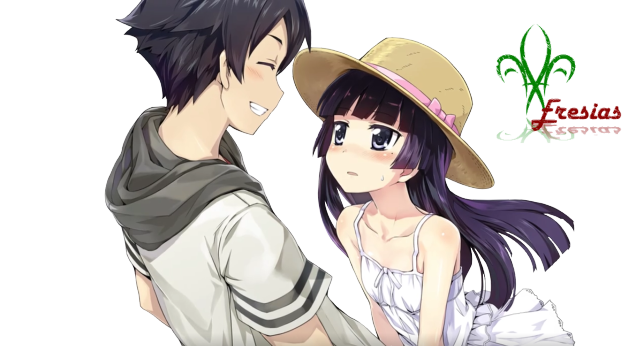 Man woman hats rayonism manga free wallpaper for desktop - medium preview image