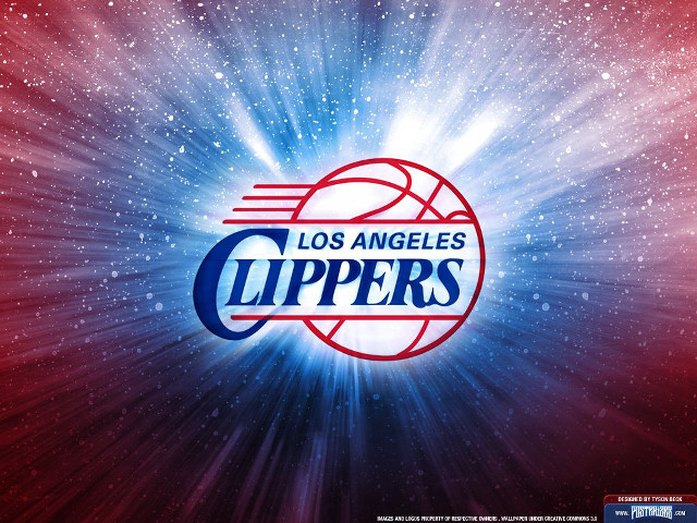 Clippers logo red blue stars free wallpaper for desktop - medium preview image