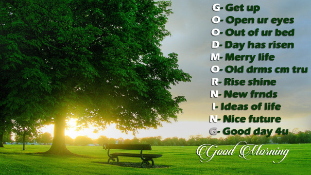 Bench under tree park poem free wallpaper for desktop - medium preview image