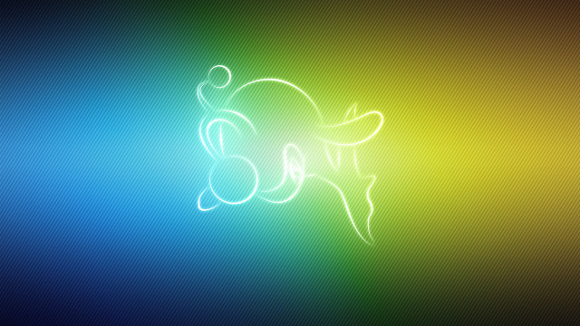Blurry dog ball rainbow background free wallpaper for desktop - medium preview image