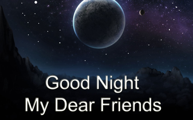 Planet good night my dear free wallpaper for desktop - medium preview image