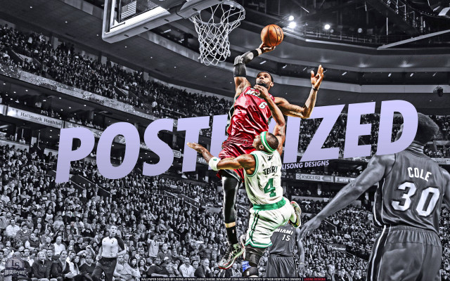 Basketball player jumping dunk crowd #3 free wallpaper for desktop - medium preview image