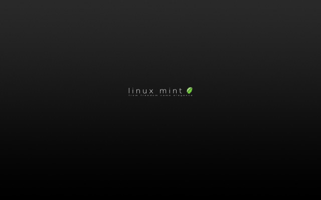 Black background green logo linux free wallpaper for desktop - medium preview image
