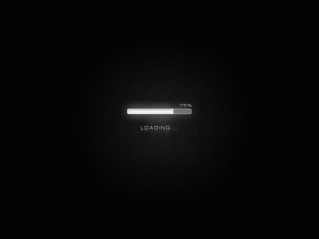 Loading button black background white #2 free wallpaper for desktop - medium preview image