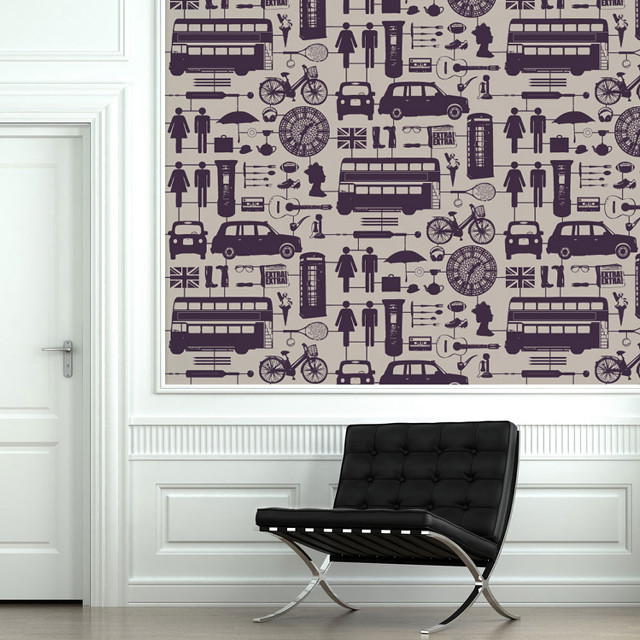 Chair wall pattern clock interior free wallpaper for tablet - medium preview image