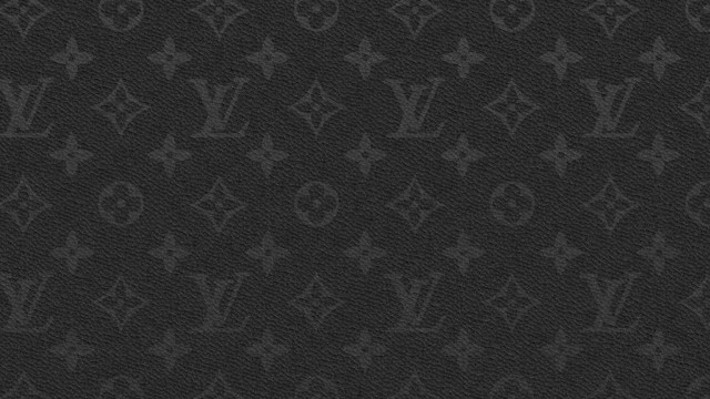 Louis vuitton pattern black background free wallpaper for desktop - medium preview image