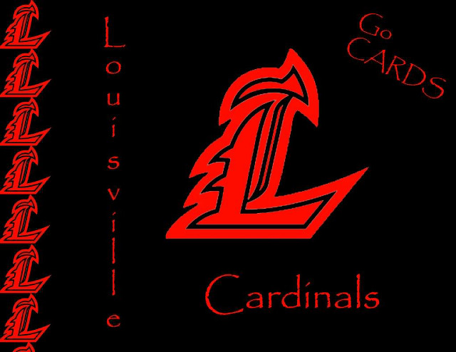 Red black cardinal logo cardinals free wallpaper for desktop - medium preview image