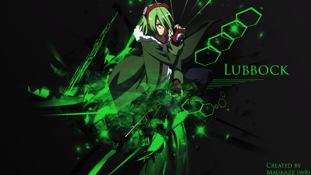 Anime green hair green coat free wallpaper for desktop - medium preview image