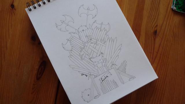 Plant flowers table pen notebook free wallpaper for desktop - medium preview image