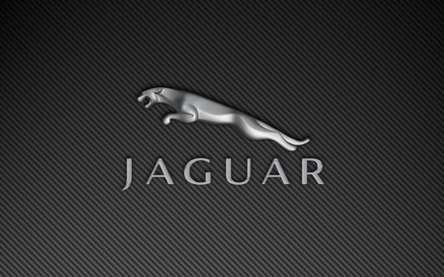 Jaguar logo black background silver #2 free wallpaper for desktop - medium preview image