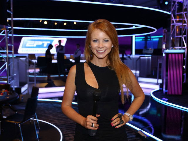 Woman black dress microphone smiling free wallpaper for desktop - medium preview image