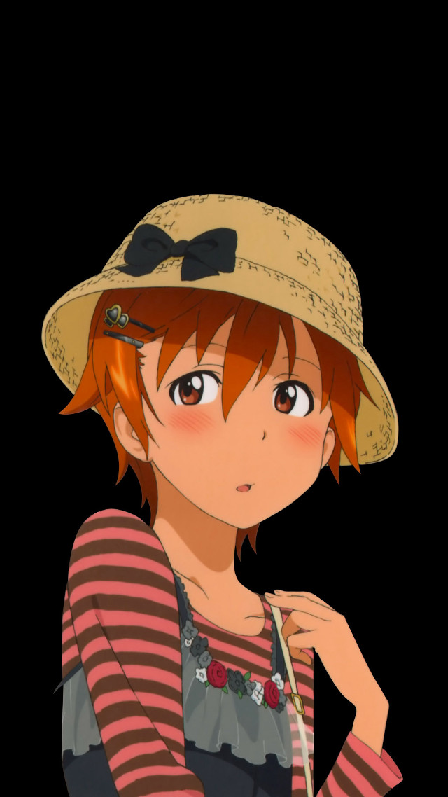 Girl hat purse striped shirt free wallpaper for mobile - medium preview image