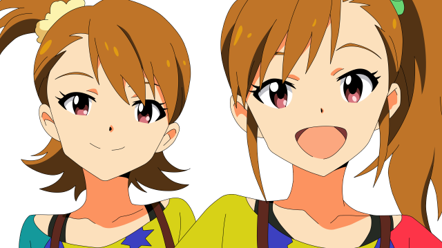 Anime girls expressions hairstyles different free wallpaper for desktop - medium preview image