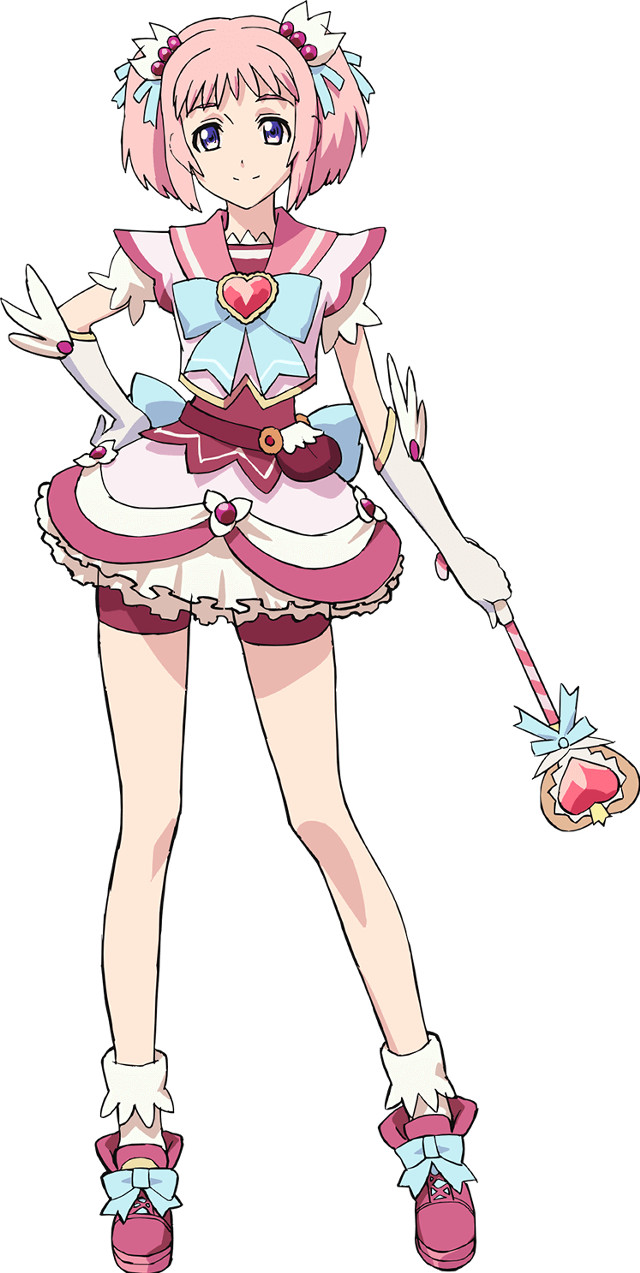 Girl pink dress wand red free wallpaper for mobile - medium preview image