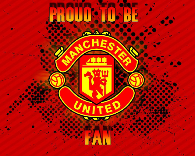 Manchester united red yellow blood free wallpaper for desktop - medium preview image