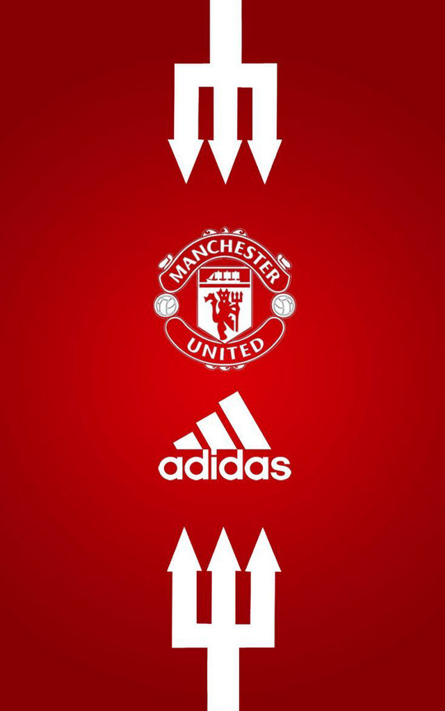 Red background white arrows manchester free wallpaper for mobile - medium preview image