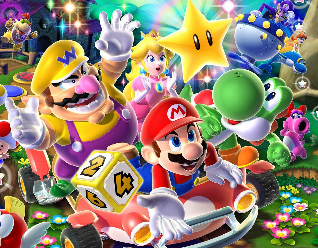 Mario kart friends game mario free wallpaper for desktop - medium preview image