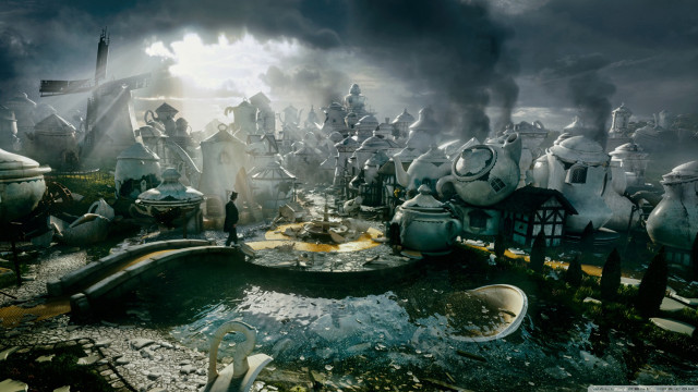 Statues graveyard dark sky man free wallpaper for desktop - medium preview image