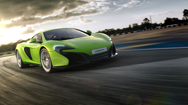 Green sports car race track #10 free wallpaper for desktop - medium preview image