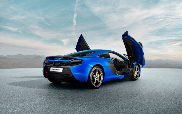 Blue sports car open doors #6 free wallpaper for desktop - medium preview image