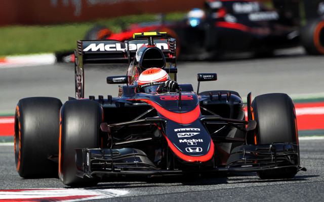 Red blue race car track free wallpaper for desktop - medium preview image