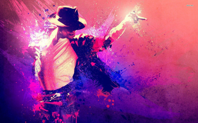Cowboy dancer purple pink paint free wallpaper for desktop - medium preview image