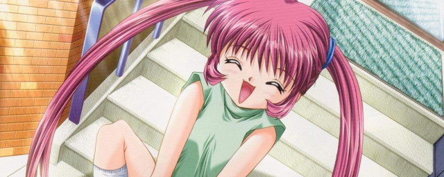 Pink haired girl rooftop tennis free wallpaper for desktop - medium preview image