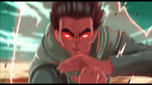 Man red eyes pointing green free wallpaper for desktop - medium preview image