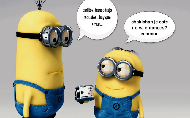 Minion robot conversation thought bubble free wallpaper for desktop - medium preview image