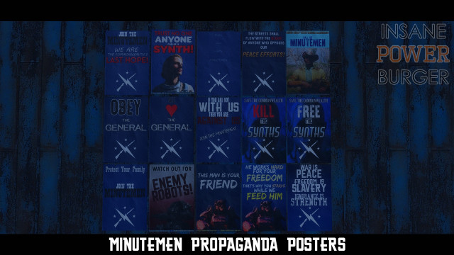 Posters wall blue black red free wallpaper for desktop - medium preview image