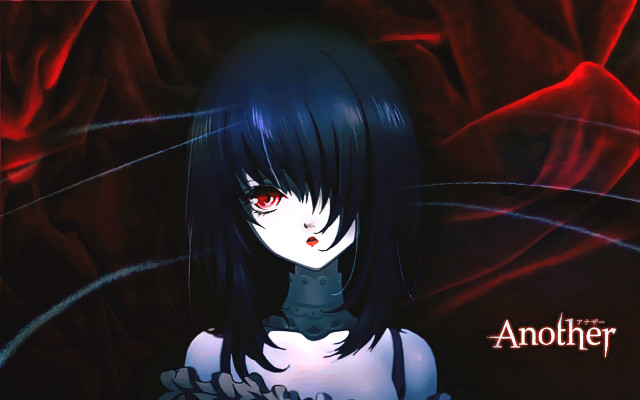 Girl red eyes gothic portrait free wallpaper for desktop - medium preview image