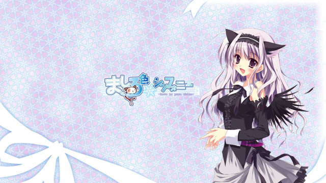 Anime character long hair cat #2 free wallpaper for desktop - medium preview image
