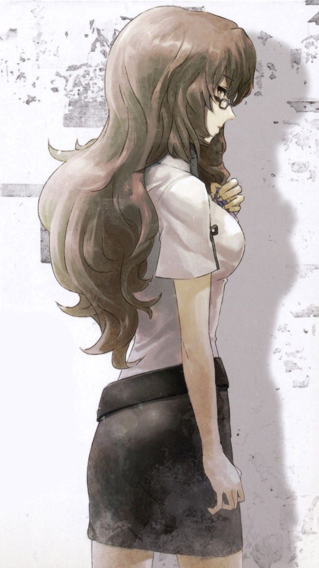 Woman long hair brick wall #7 free wallpaper for mobile - medium preview image