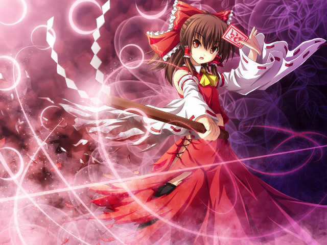 Girl red dress broom wand free wallpaper for desktop - medium preview image
