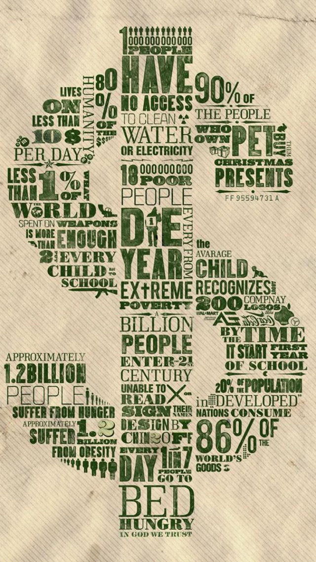 Shamrock green words paper languages free wallpaper for mobile - medium preview image