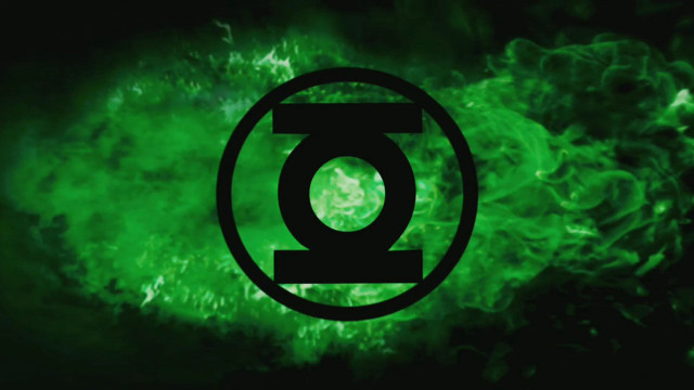 Green lantern logo smoke background free wallpaper for desktop - medium preview image