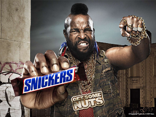 Man holding snickers chain neck free wallpaper for desktop - medium preview image