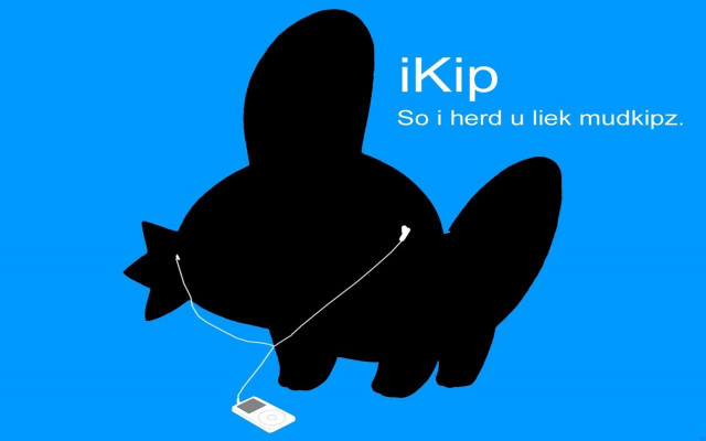 Black cat mouse blue background free wallpaper for desktop - medium preview image