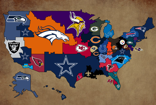Nfl teams map united states #3 free wallpaper for desktop - medium preview image