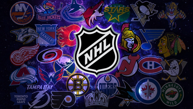 Hockey logos wall sticker above free wallpaper for desktop - medium preview image
