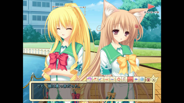 Anime girls building cat head free wallpaper for desktop - medium preview image