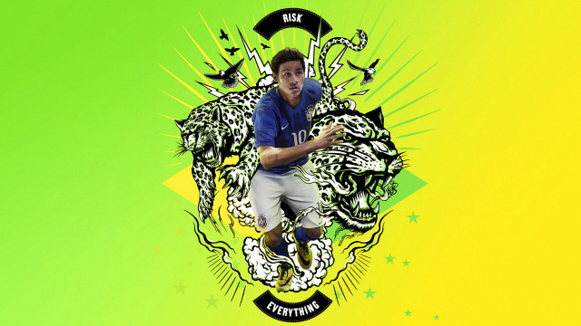 Man tennis racquet green yellow free wallpaper for desktop - medium preview image