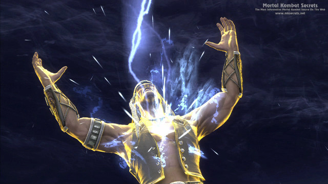 Man arms outstretched lightning background free wallpaper for desktop - medium preview image