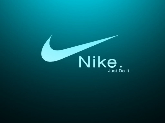 Nike blue glow poster moon free wallpaper for desktop - medium preview image