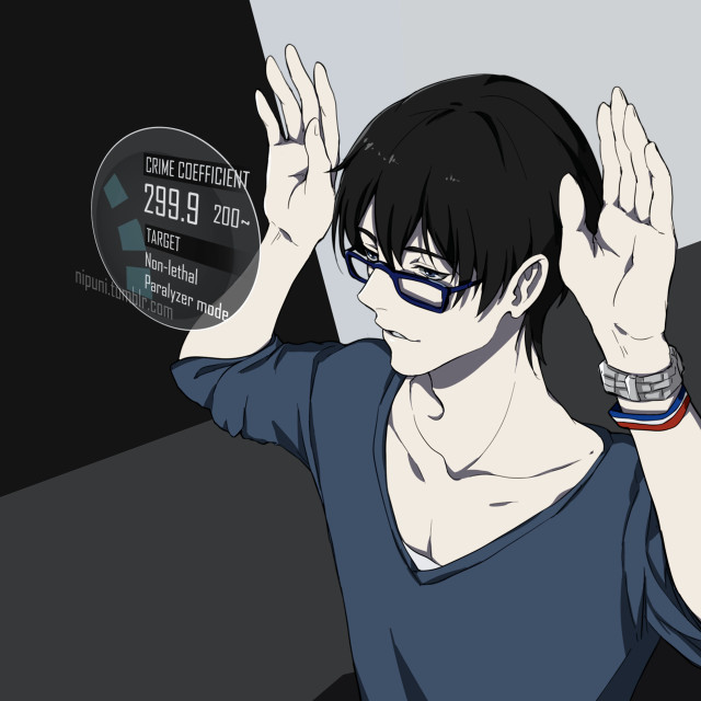 Man glasses hands up portrait free wallpaper for tablet - medium preview image