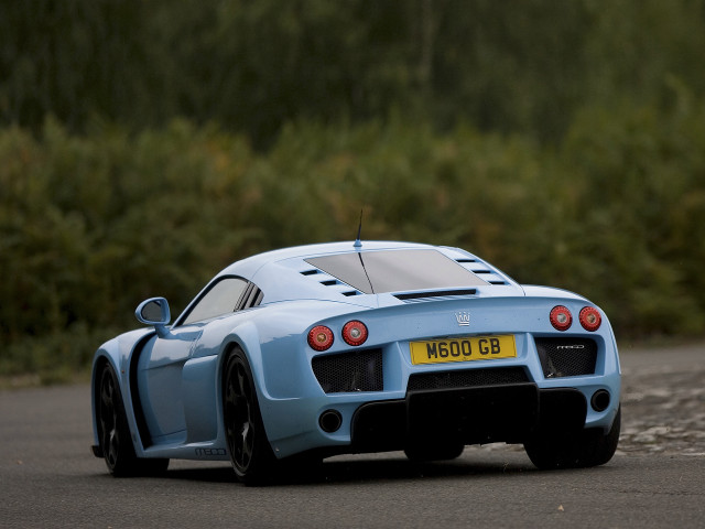 Blue sports car driving road free wallpaper for desktop - medium preview image